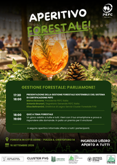 APERITIVO FORESTALE 16 SETTEMBRE PEFC Foresta Tour in FVG