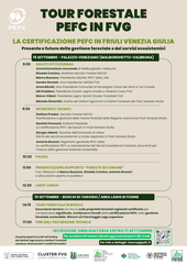 PROGRAMMA CONVEGNO 15 SETTEMBRE PEFC Foresta Tour in FVG