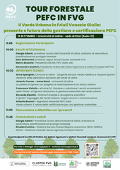 PROGRAMMA CONVEGNO VERDE URBANO 16 SETTEMBRE PEFC Foresta Tour in FVG