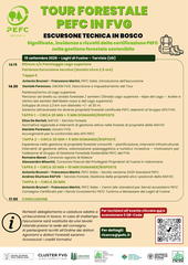 PROGRAMMA ESCURSIONE TECNICA IN BOSCO 15 SETTEMBRE PEFC Foresta Tour in FVG